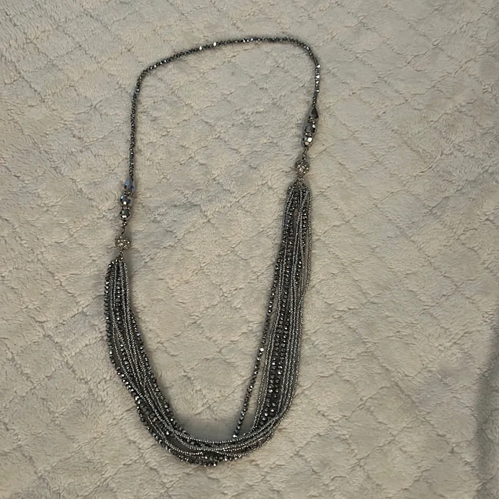 Silver statement necklace - Picture 1 of 5